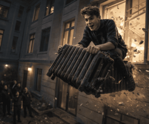 Король абсурда вылетел из окна на батарее и раскрыл тайник